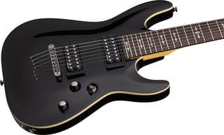 7-string Electric Guitar Schecter Omen 7 Gloss Black 7-string Electric Guitar - 2