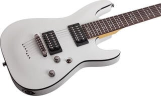 E-Gitarre Schecter Omen-7 Vintage White E-Gitarre - 2