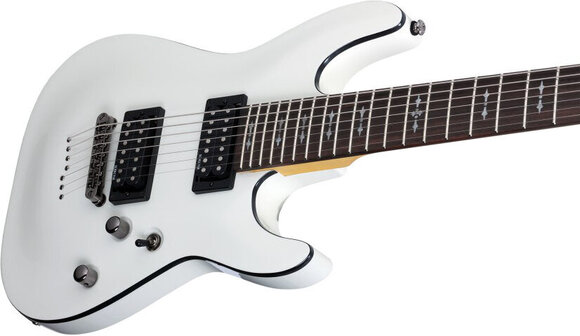 Guitare électrique Schecter Omen-7 Vintage White Guitare électrique - 4