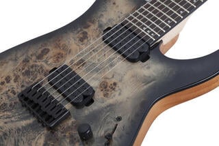 Guitarra elétrica de 7 cordas Schecter C-7 Pro Charcoal Burst Guitarra elétrica de 7 cordas - 3