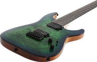 E-Gitarre Schecter C-7 Pro Aqua Burst E-Gitarre - 3