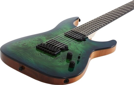 7-string Electric Guitar Schecter C-7 Pro Aqua Burst 7-string Electric Guitar - 4