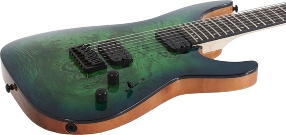 7-string Electric Guitar Schecter C-7 Pro Aqua Burst 7-string Electric Guitar - 5