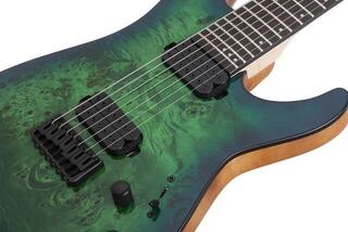 E-Gitarre Schecter C-7 Pro Aqua Burst E-Gitarre - 5