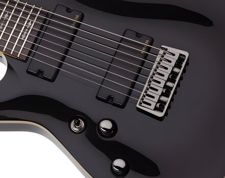 Chitară electrică cu 8 corzi Schecter Omen-8 LH Negru Lucios Chitară electrică cu 8 corzi - 4