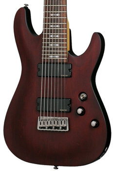 8-saitige E-Gitarre Schecter Omen-8 Walnut Satin 8-saitige E-Gitarre - 3