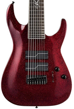 8-saitige E-Gitarre ESP LTD SC-608 Baritone Stephen Carpenter Signature Red Sparkle 8-saitige E-Gitarre - 4
