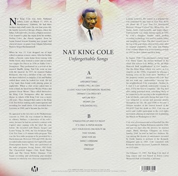 Płyta winylowa Nat King Cole - Unforgettable Songs (Blue Marbled Coloured) (LP) - 3