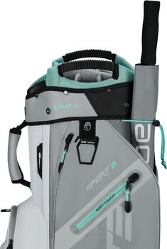 Cart Bag Big Max Dri Lite Sport 3 Grey/White/Mint Cart Bag - 2
