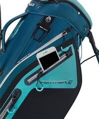 Stand Bag Big Max Dri Lite Feather 2 Stand Bag Steel Blue/Petrol/Aquatic Awe - 7