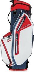 Stand bag Big Max Dri Lite Feather 2 Stand bag Steel Blue/Red/White - 2