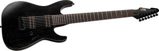 Guitare électrique ESP LTD AW-7 Baritone Alex Wade Open Grain Black Guitare électrique - 2