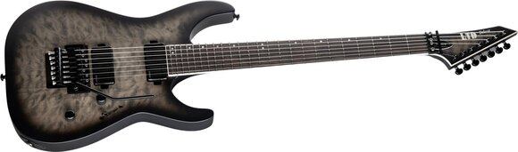 7-string Electric Guitar ESP LTD M-1007B QM Charcoal Burst Satin 7-string Electric Guitar - 3