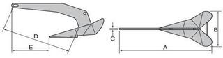 Veneen ankkuri Lewmar Delta Stainless Steel - 1