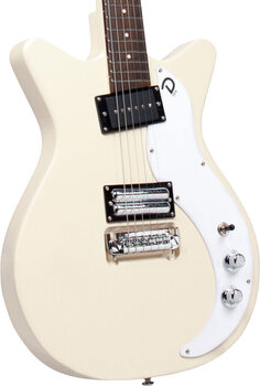 Halvakustisk gitarr Danelectro 59X Cream Halvakustisk gitarr - 3