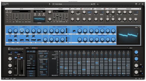 VST Instrument GForce Novation Bass Station (Дигитален продукт) - 2