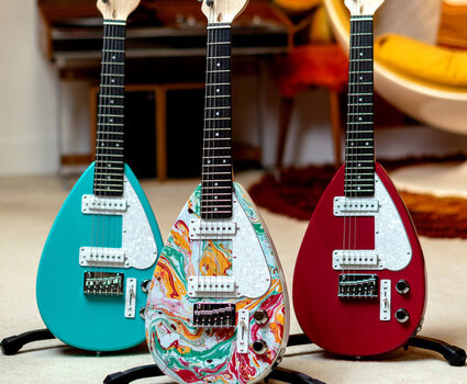 Electric guitar Vox Mark III Mini Aqua Green Electric guitar - 4