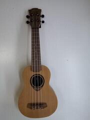 Soprano Ukulele LAG TKU-10S Tiki Natural Soprano Ukulele (Pre-owned) - 1
