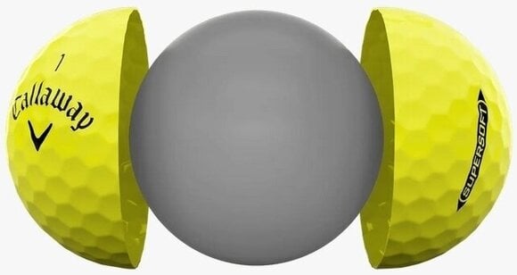 Piłka golfowa Callaway Supersoft 2025 Yellow Basic 12 Piłka golfowa - 5