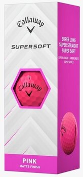 Bolas de golfe Callaway Supersoft 2025 Matte Pink Basic 12 Bolas de golfe - 4
