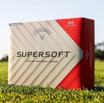 Piłka golfowa Callaway Supersoft 2025 Matte Red Basic 12 Piłka golfowa - 9