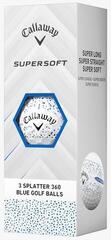 Golfbal Callaway Supersoft 2025 White Splatter 360 Blue Golfbal - 3