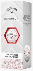 Golfbal Callaway Supersoft 2025 White Splatter 360 Red Golfbal - 3