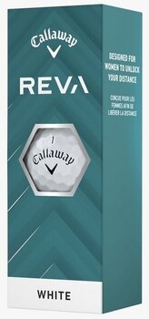 Pelotas de golf Callaway Reva 2025 White Basic 12 Pelotas de golf - 4
