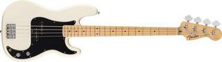 E-Bass Fender Standard Precision Bass MN Olympic White E-Bass - 2