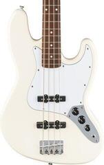 Elektrická basgitara Fender Standard Jazz Bass LRL Olympic White Elektrická basgitara - 3
