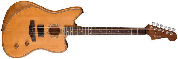 Guitarra electro-acústica Fender Acoustasonic Standard Jazzmaster Aged Natural Guitarra electro-acústica - 3