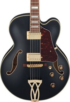 Semiakustická gitara Ibanez AF75G Artcore Black Flat Semiakustická gitara - 4