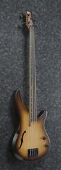 Fretless E-Bass Ibanez SRH500F-NNF Natural Browned Burst Flat Fretless E-Bass - 3