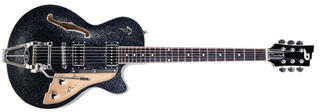 Poolakustiline kitarr Duesenberg Starplayer TV Black Sparkle Poolakustiline kitarr - 1