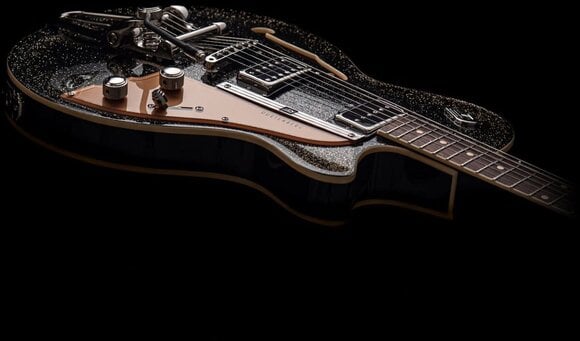 Semi-akoestische gitaar Duesenberg Starplayer TV Black Sparkle Semi-akoestische gitaar - 6