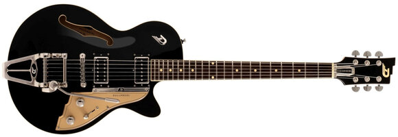 Semi-Acoustic Guitar Duesenberg Starplayer TV Black Semi-Acoustic Guitar - 2