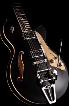 Semi-Acoustic Guitar Duesenberg Starplayer TV Black Semi-Acoustic Guitar - 7