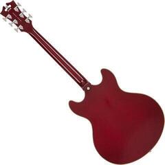 Halbresonanz-Gitarre D'Angelico Premier DC Burnt Red Halbresonanz-Gitarre - 1