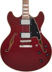 Halbresonanz-Gitarre D'Angelico Premier DC Burnt Red Halbresonanz-Gitarre - 3