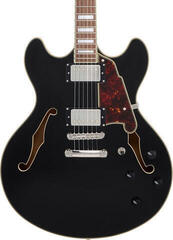 Halbresonanz-Gitarre D'Angelico Premier DC Solid Black Halbresonanz-Gitarre - 3