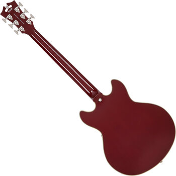 Semi-Acoustic Guitar D'Angelico Premier Mini DC Burnt Red Semi-Acoustic Guitar - 2