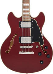 Halbresonanz-Gitarre D'Angelico Premier Mini DC Burnt Red Halbresonanz-Gitarre - 3