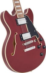 Halbresonanz-Gitarre D'Angelico Premier Mini DC Burnt Red Halbresonanz-Gitarre - 4
