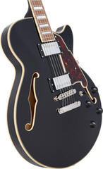 Halbresonanz-Gitarre D'Angelico Premier SS Solid Black Halbresonanz-Gitarre - 4
