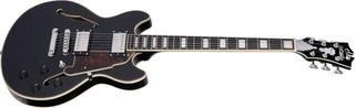 Halbresonanz-Gitarre D'Angelico Premier Mini DC Black Flake Halbresonanz-Gitarre - 2