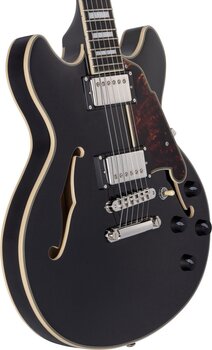 Guitarra Semi-Acústica D'Angelico Premier Mini DC Black Flake Guitarra Semi-Acústica - 5