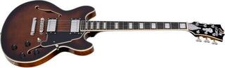 Halbresonanz-Gitarre D'Angelico Premier Mini DC Brown Burst Halbresonanz-Gitarre - 2