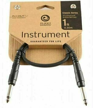 Adapter/Patch Cable D'Addario Planet Waves PW-CGTP-01 Black 30 cm Straight - Straight - 2