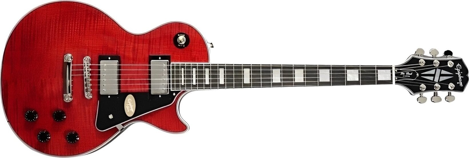 Epiphone Les Paul Custom Figured Transparent Red Gitara