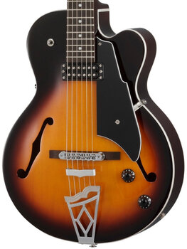 Guitare semi-acoustique Vox VGA-3D Sunburst Guitare semi-acoustique - 4